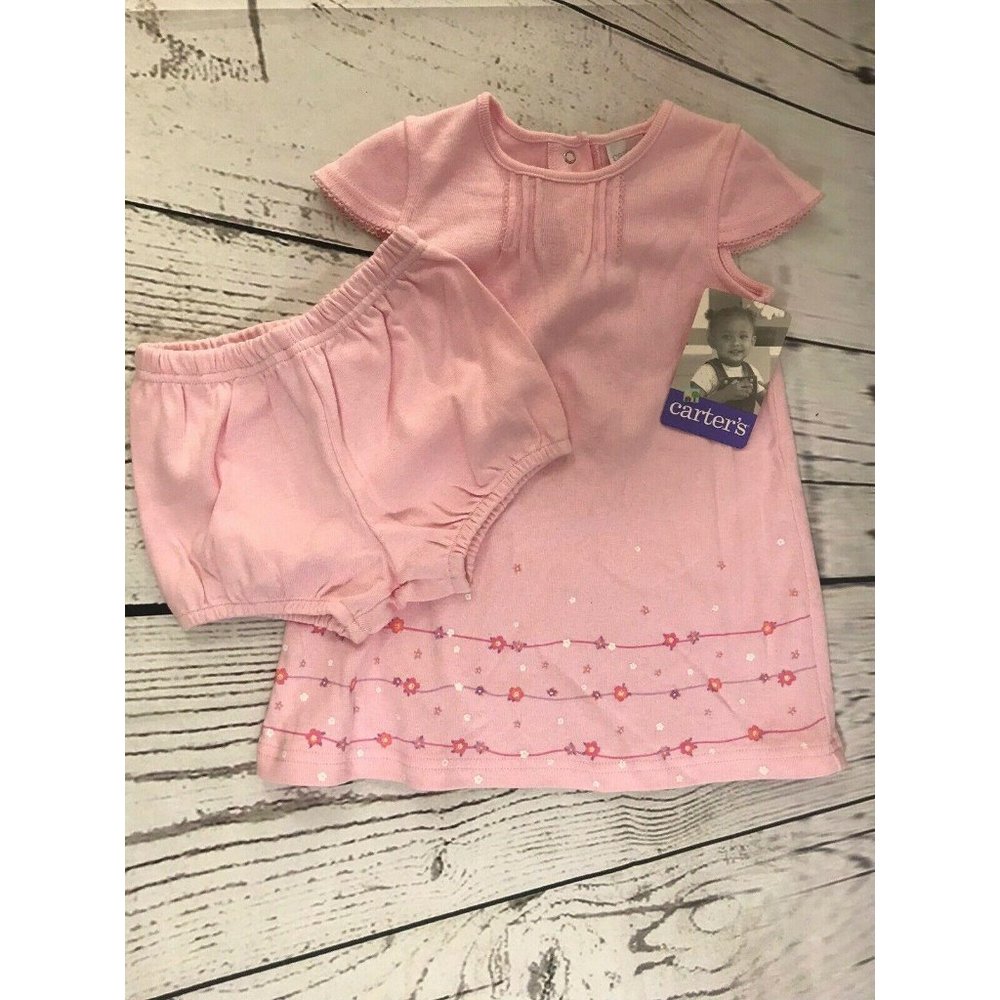 Carter’s kids 9- 12 month’s girl 2 pc set dress.